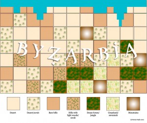 The first map of Byzarbia