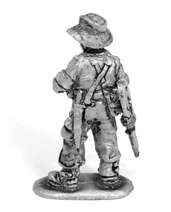 WW2 Australian infantryman unpainted casting back view