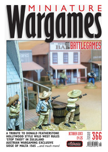 Miniature Wargames with Battlegames issue 366 front cover