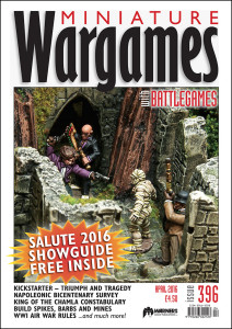 Miniature Wargames with Battlegames issue 396 front cover