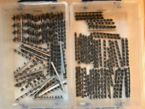 Pendraken 10mm ACW figures, undercoated but neglected for several years now. Time to paint them – or sell them?