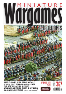 Miniature Wargames with Battlegames issue 367 front cover