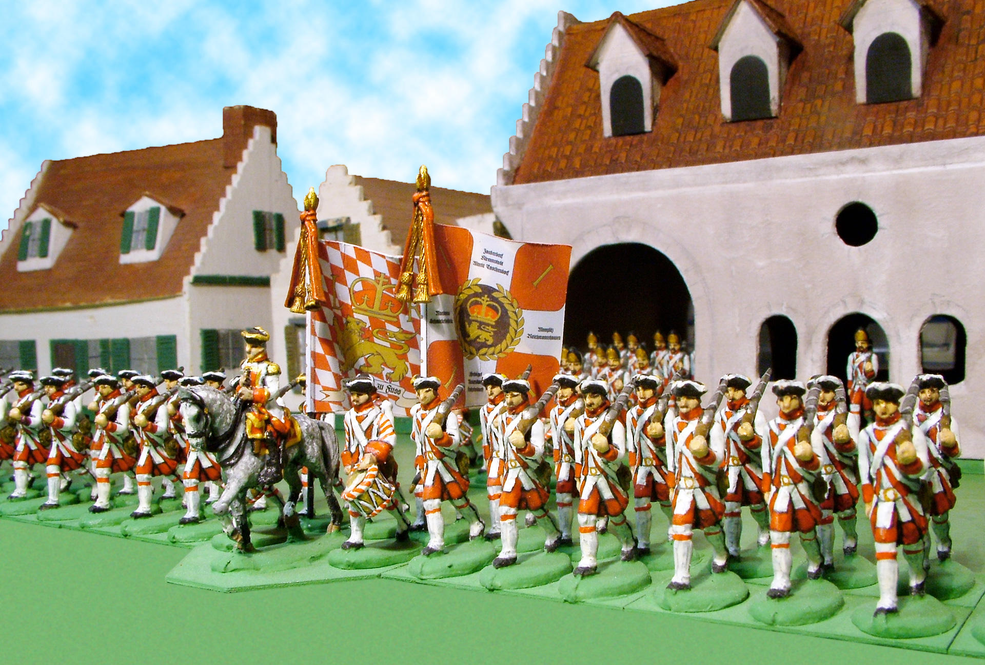 Regiment von Eintopf leaving town