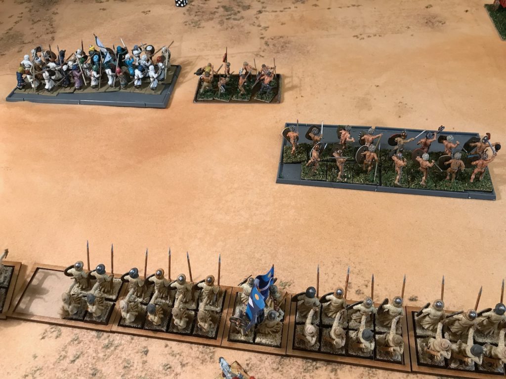 Tartanos' right flank collapses